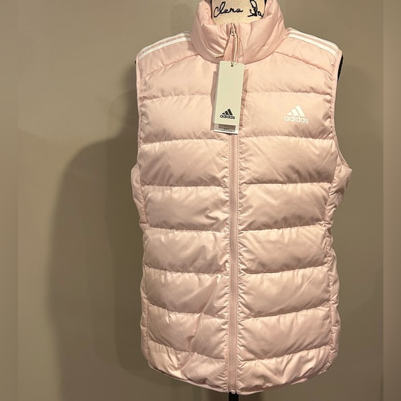 adidas Jackets & Blazers - Adidas Essentials 3 Stripe Duck Down Vest Jacket